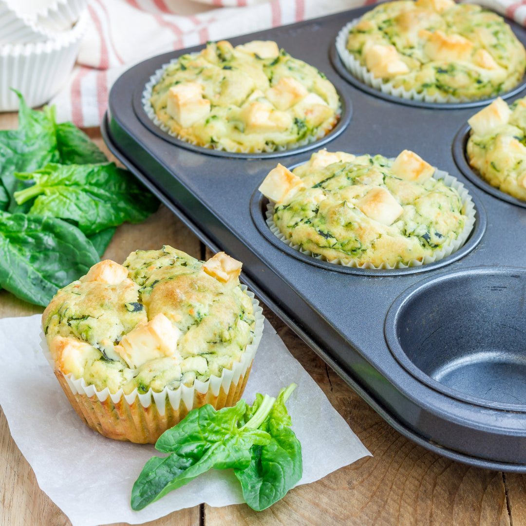 Egg Muffins with Spinach and Feta