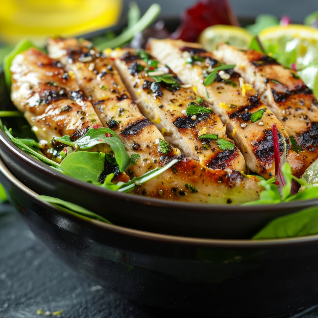 Grilled Lemon Herb Chicken Salad