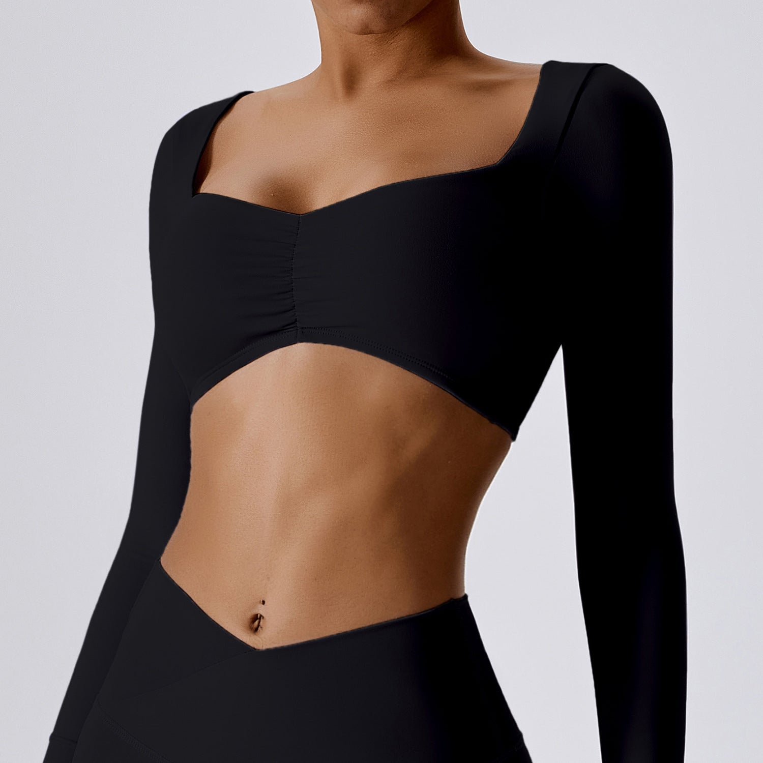 APEX LONG SLEEVE CROP TOP